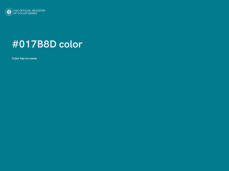 #017B8D color image