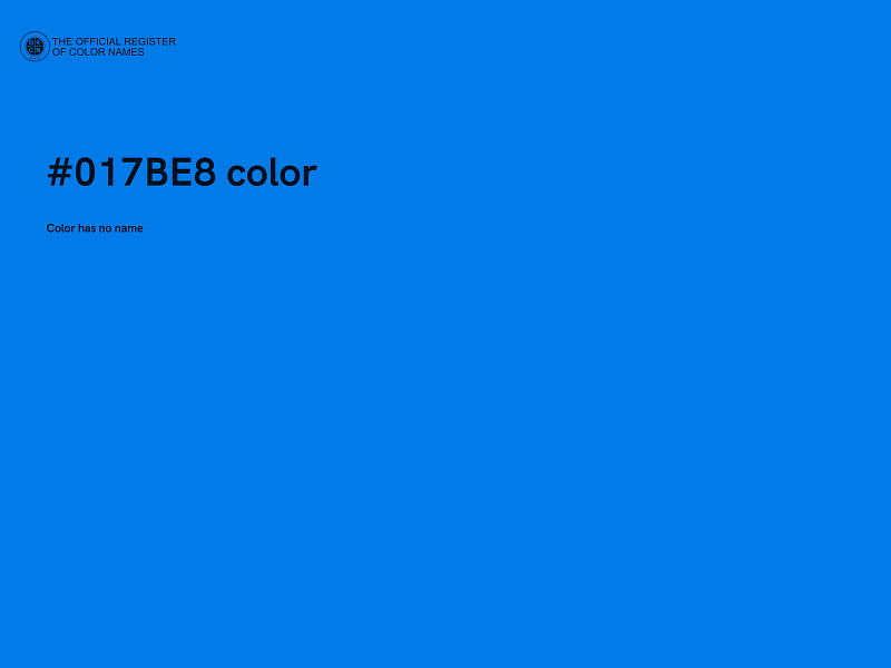 #017BE8 color image