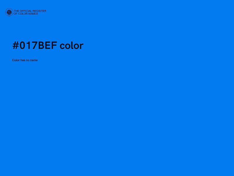 #017BEF color image