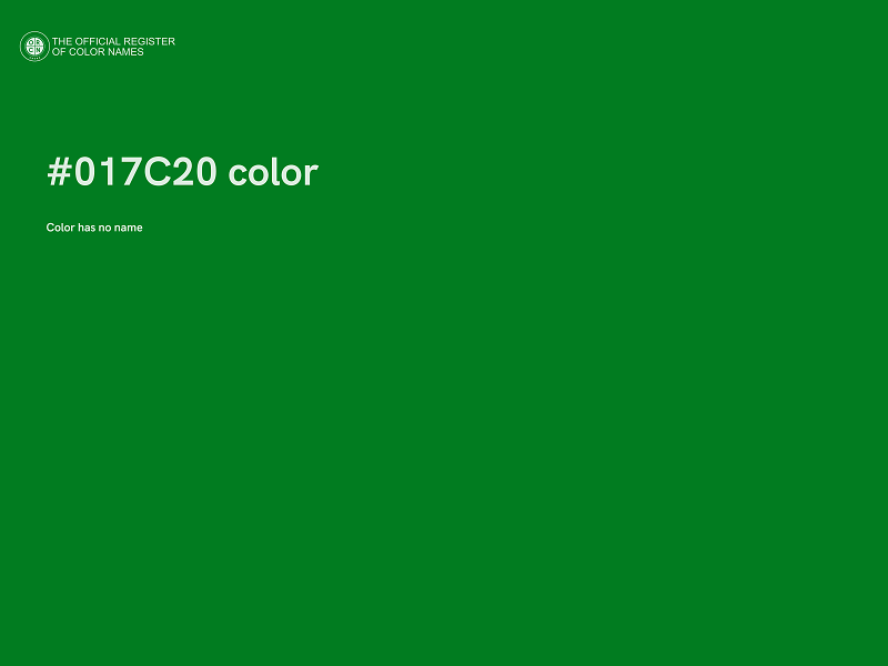 #017C20 color image