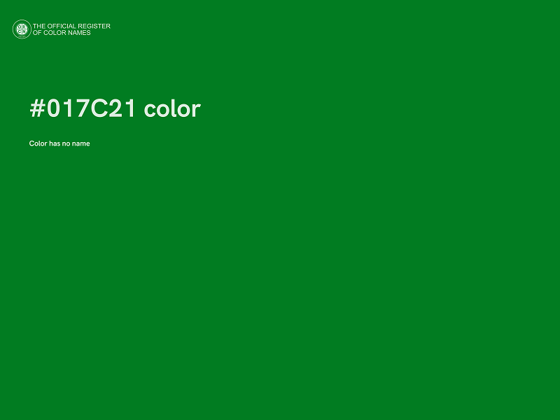 #017C21 color image