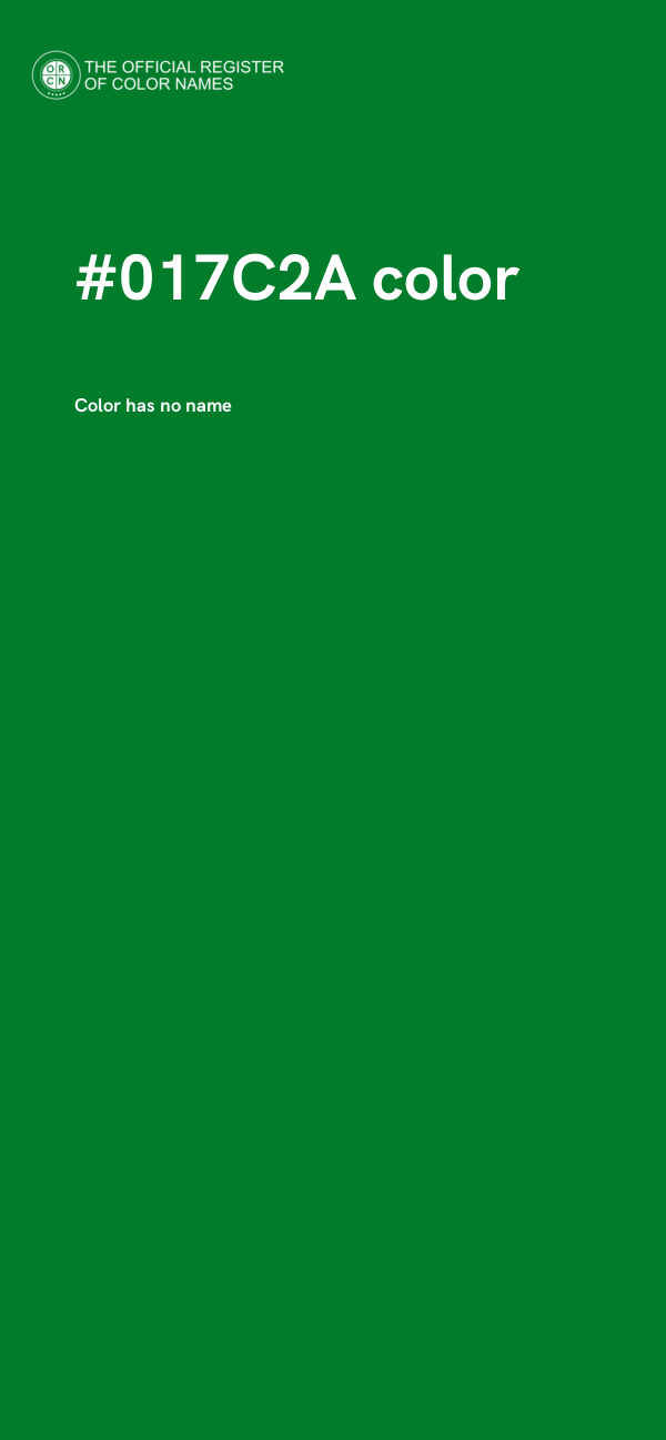 #017C2A color image