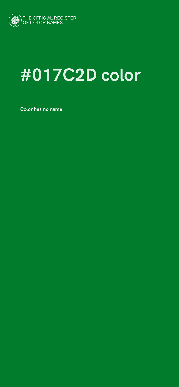 #017C2D color image