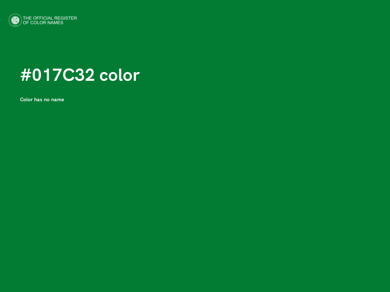#017C32 color image