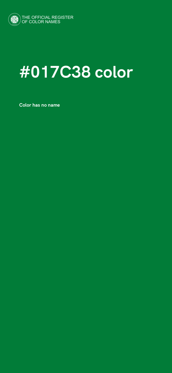 #017C38 color image