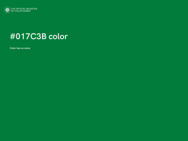 #017C3B color image