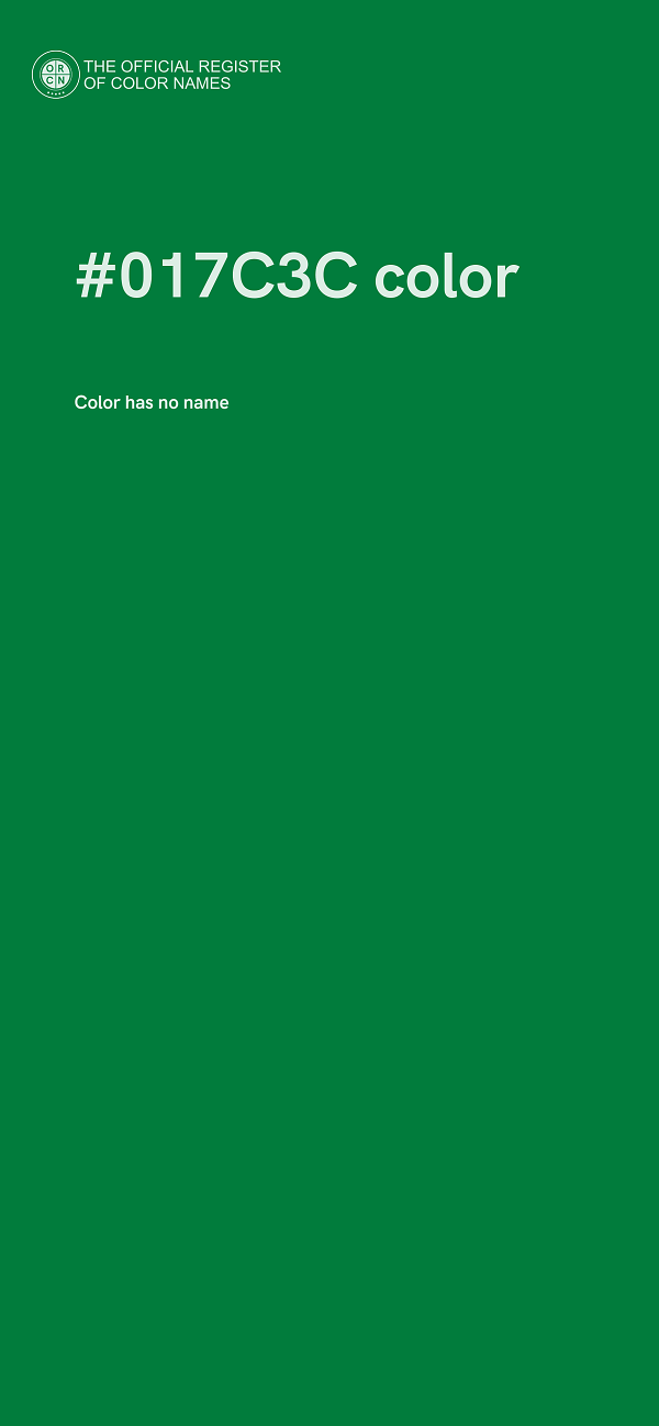 #017C3C color image