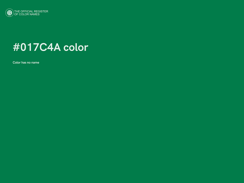 #017C4A color image