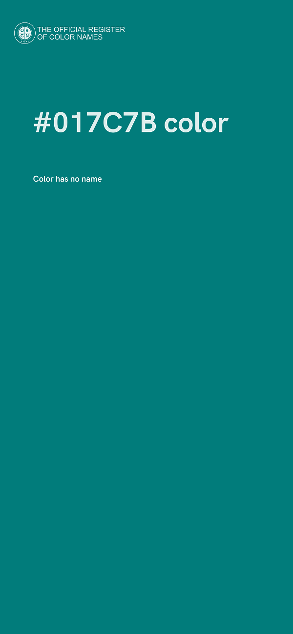 #017C7B color image