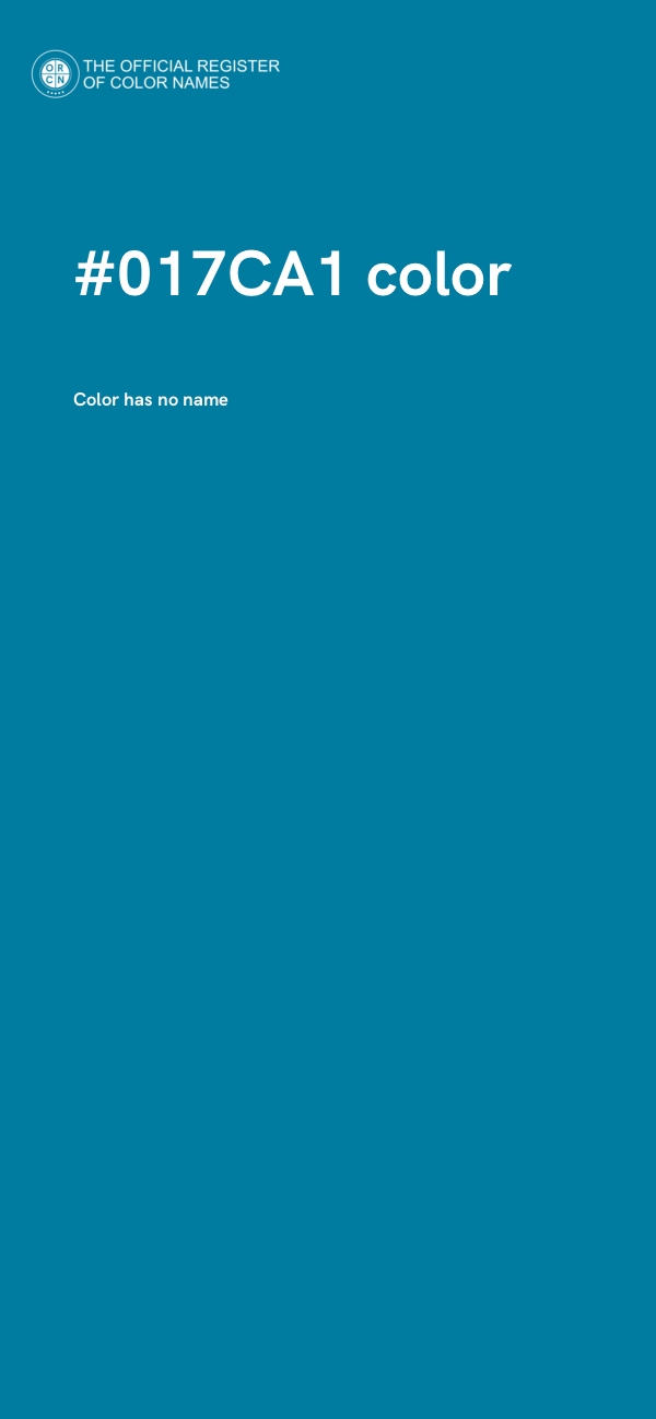 #017CA1 color image