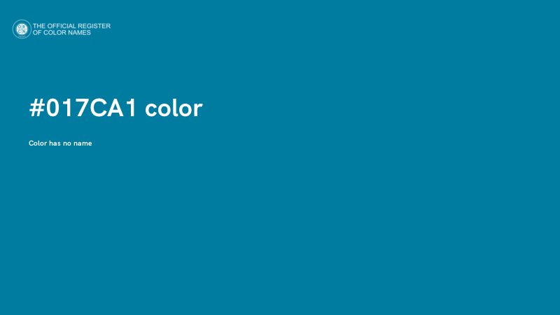 #017CA1 color image
