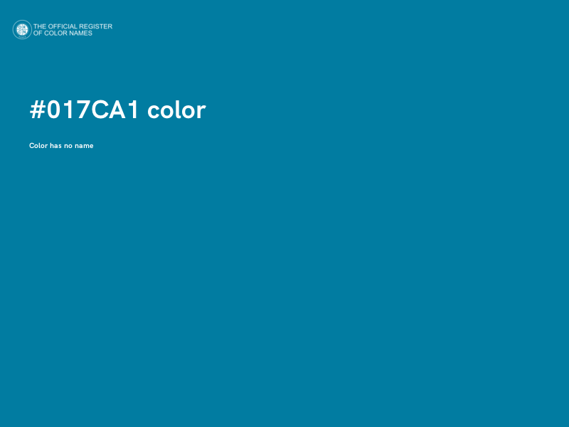 #017CA1 color image