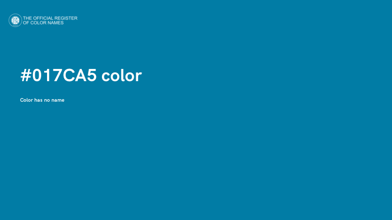#017CA5 color image