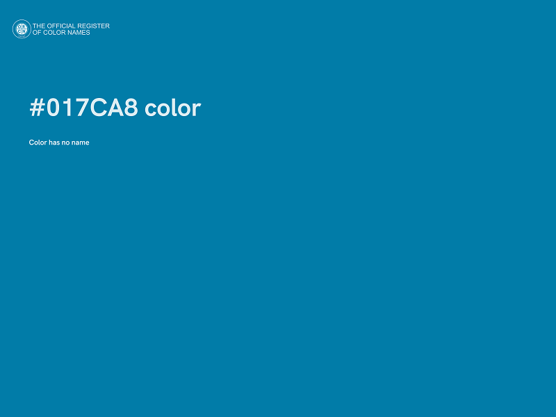 #017CA8 color image