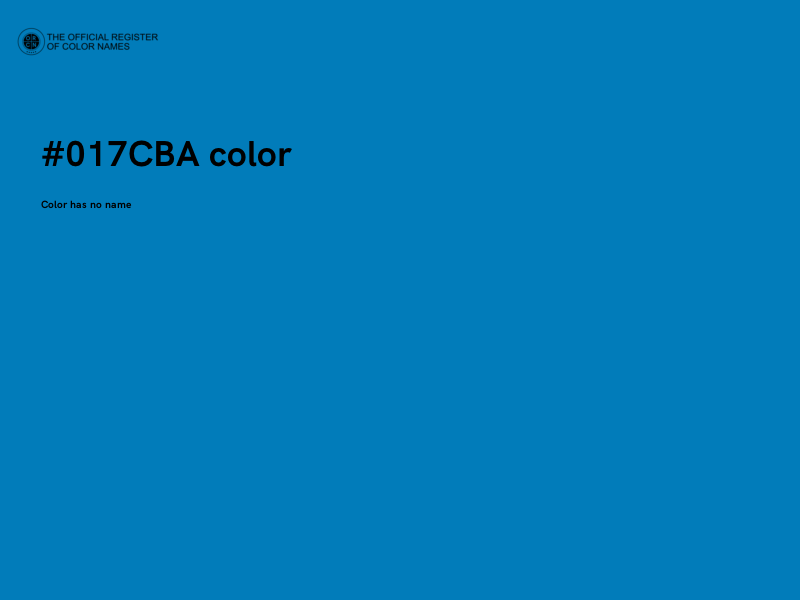 #017CBA color image