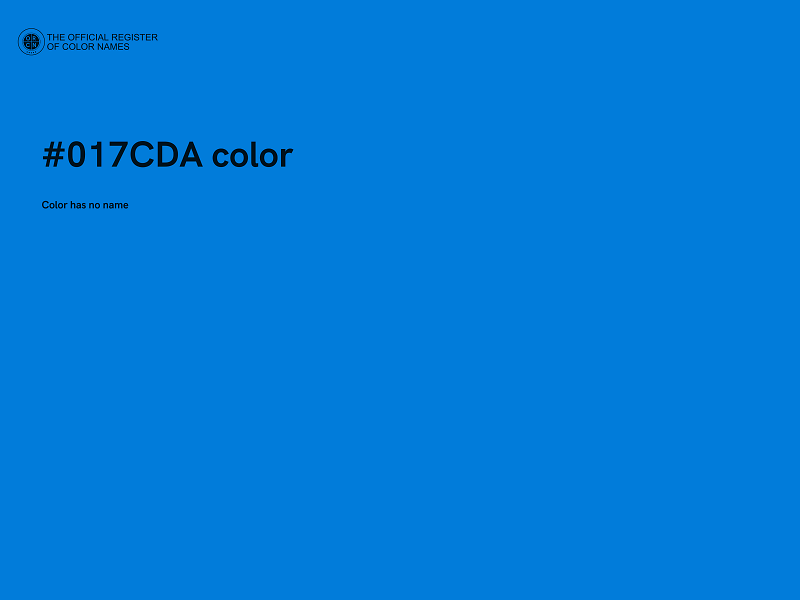 #017CDA color image