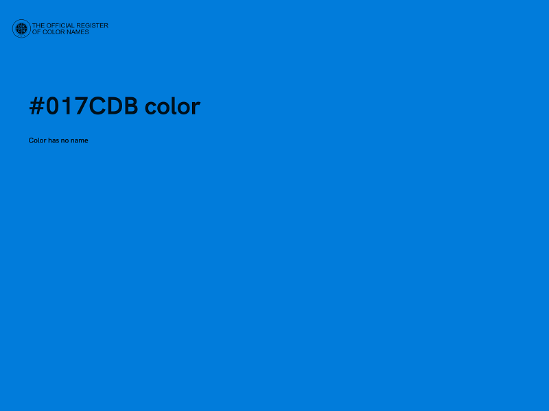 #017CDB color image