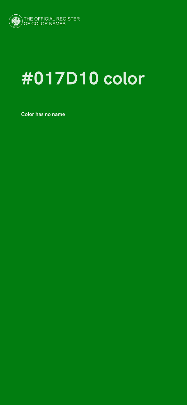 #017D10 color image