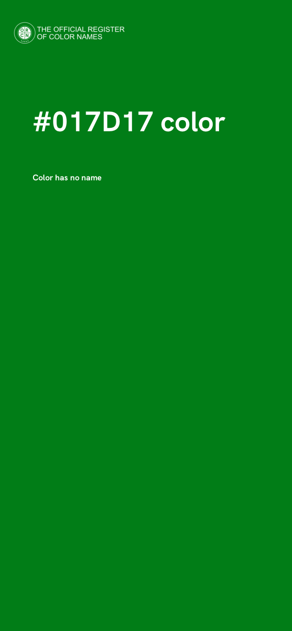 #017D17 color image