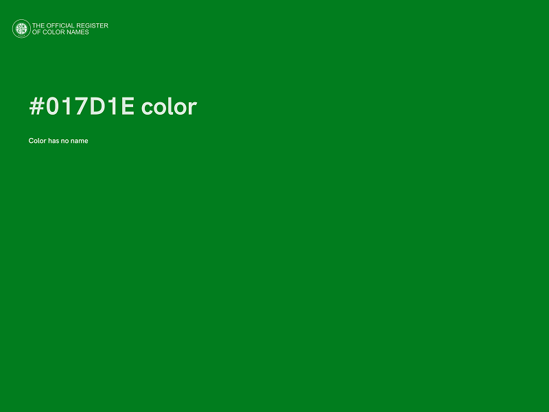 #017D1E color image