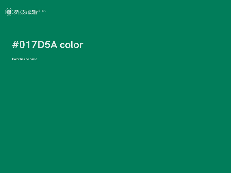 #017D5A color image