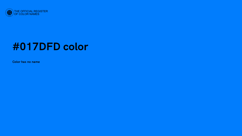 #017DFD color image