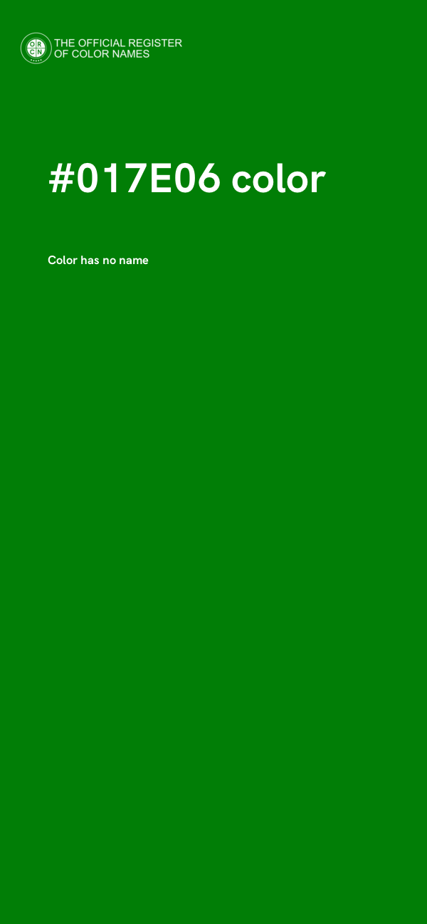 #017E06 color image
