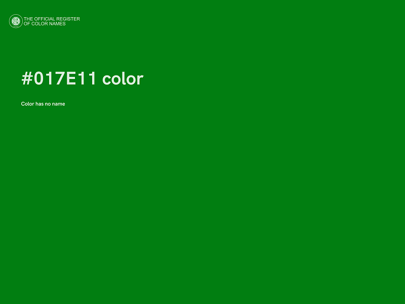 #017E11 color image