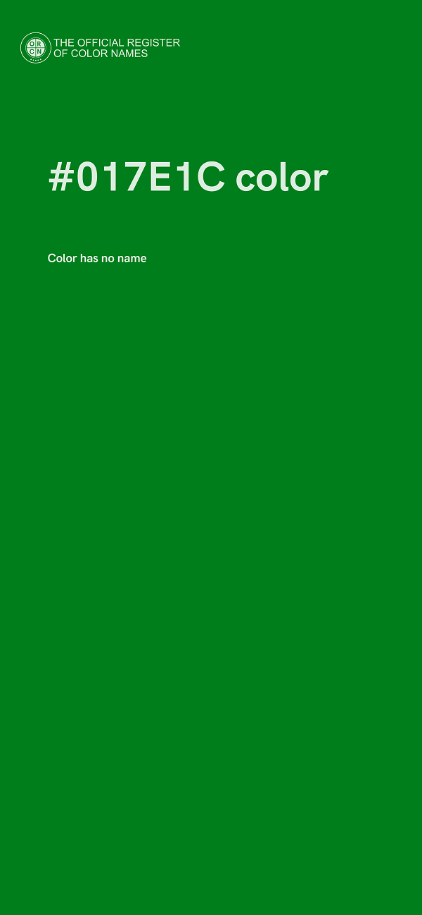 #017E1C color image