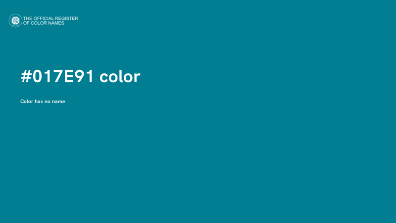 #017E91 color image