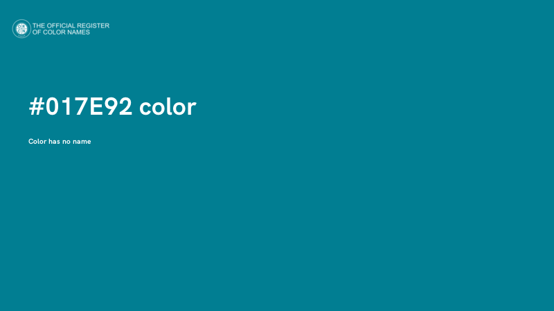#017E92 color image