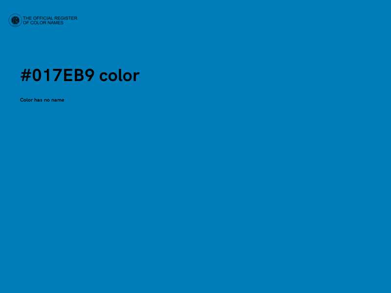#017EB9 color image