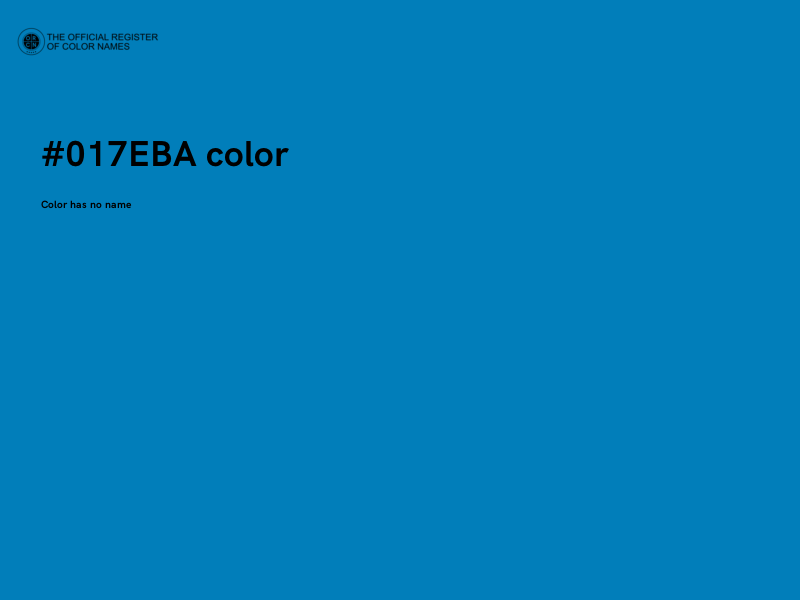 #017EBA color image