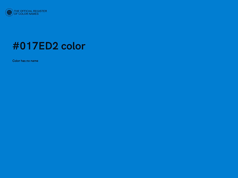 #017ED2 color image