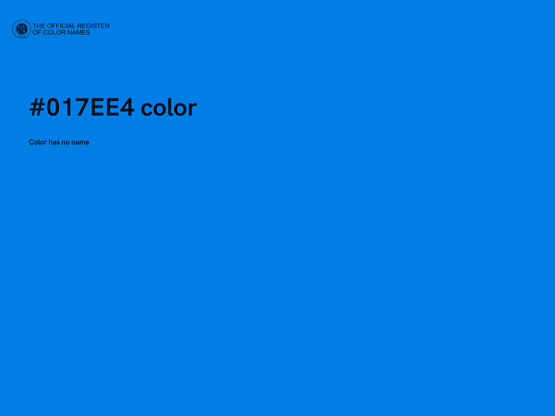 #017EE4 color image