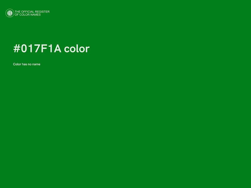 #017F1A color image