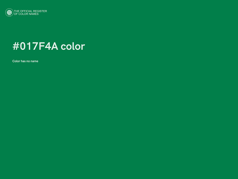 #017F4A color image