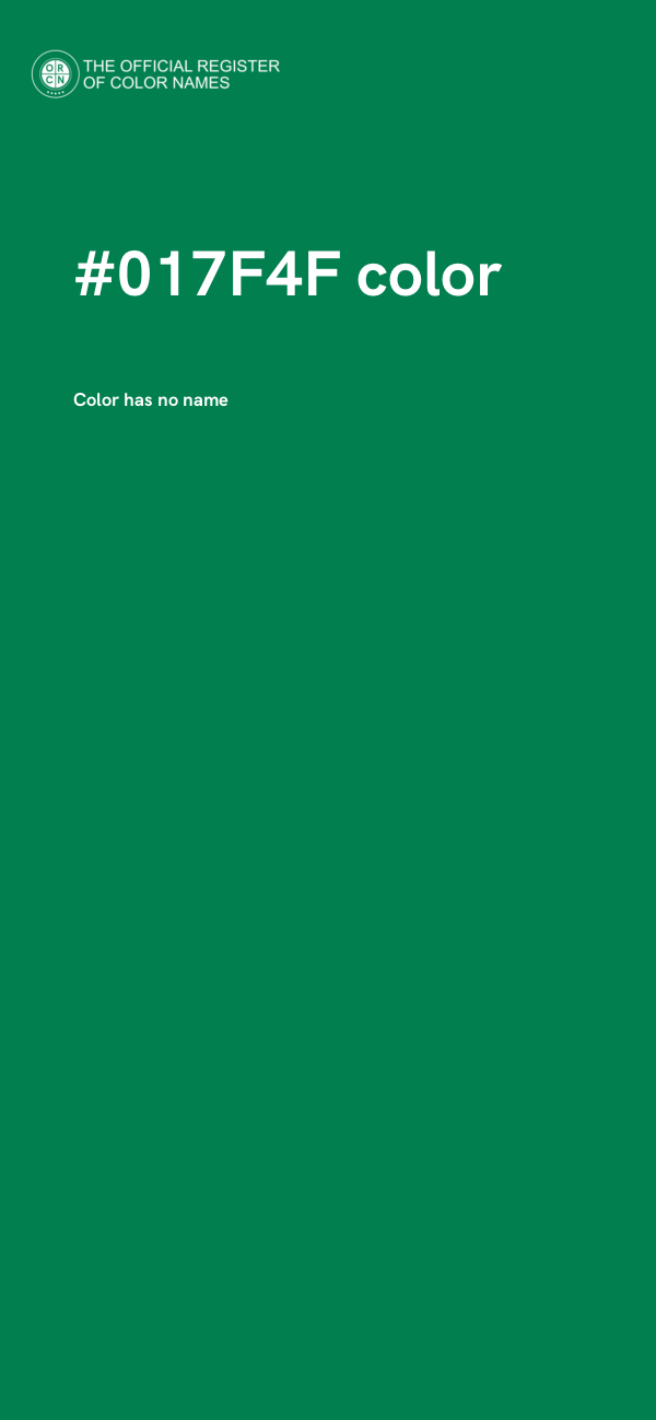 #017F4F color image