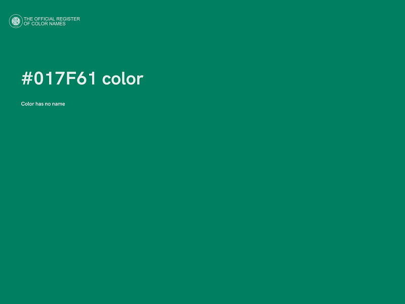 #017F61 color image