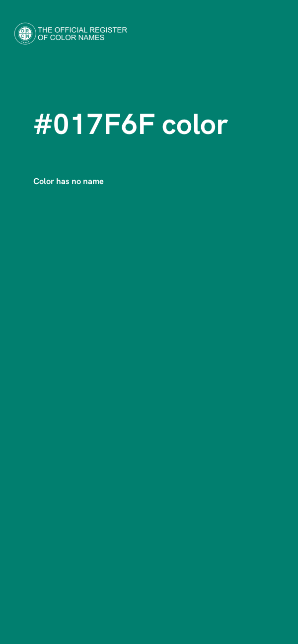 #017F6F color image