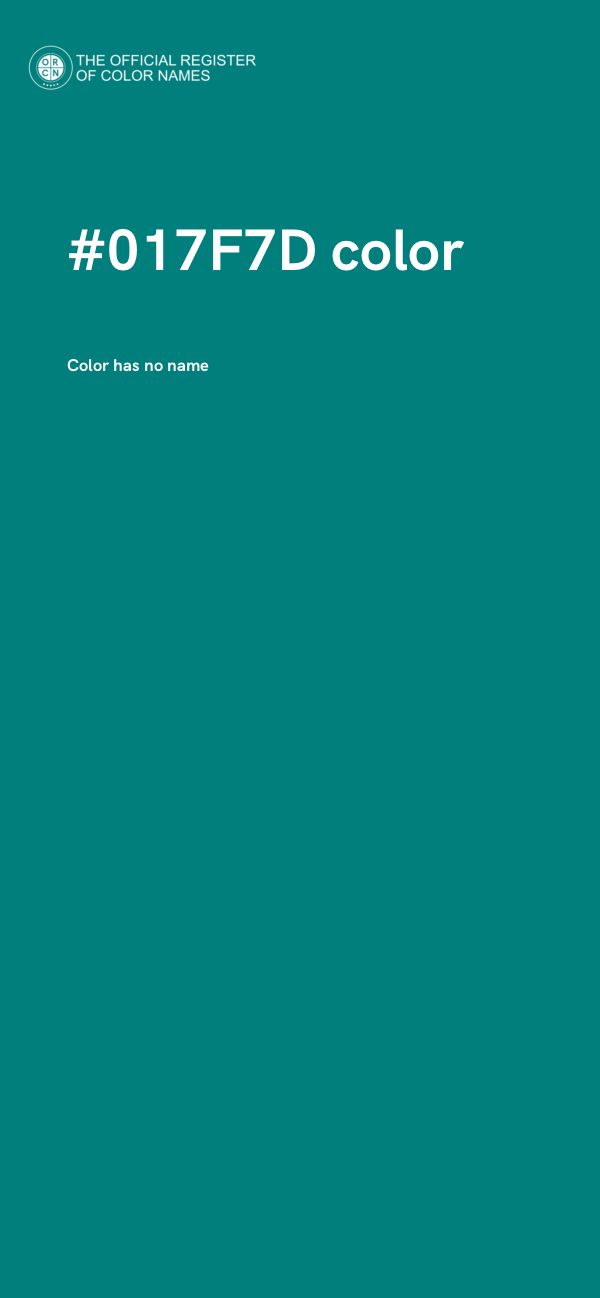 #017F7D color image