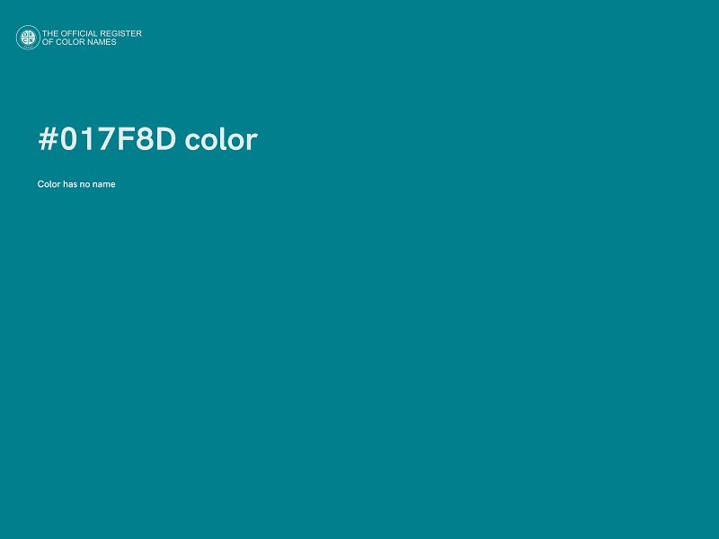 #017F8D color image