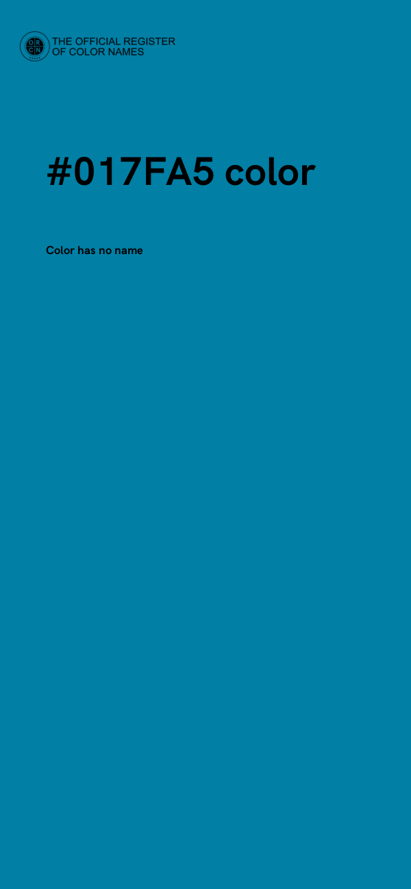 #017FA5 color image