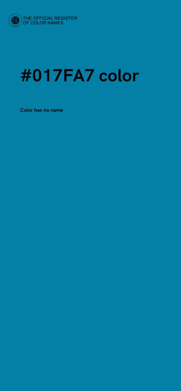 #017FA7 color image