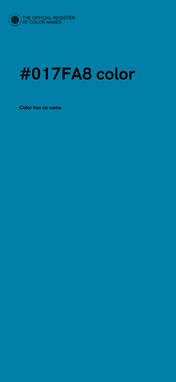 #017FA8 color image