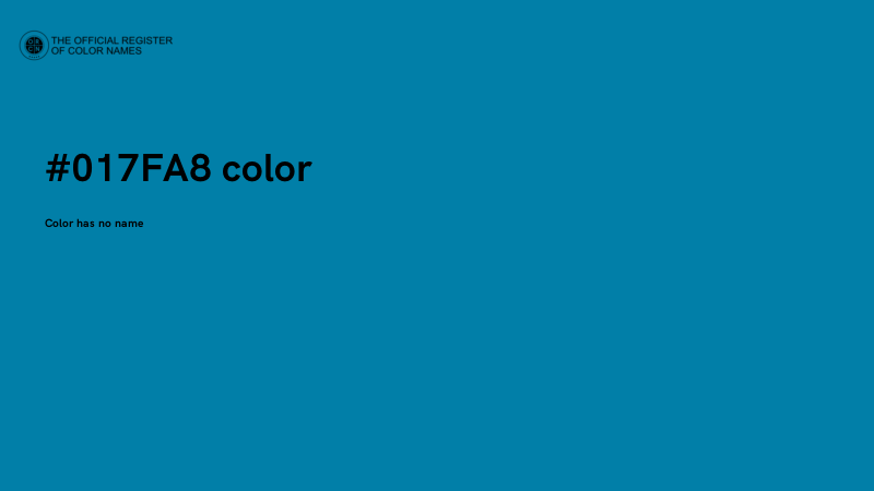 #017FA8 color image