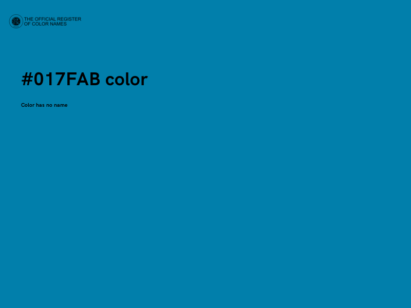 #017FAB color image