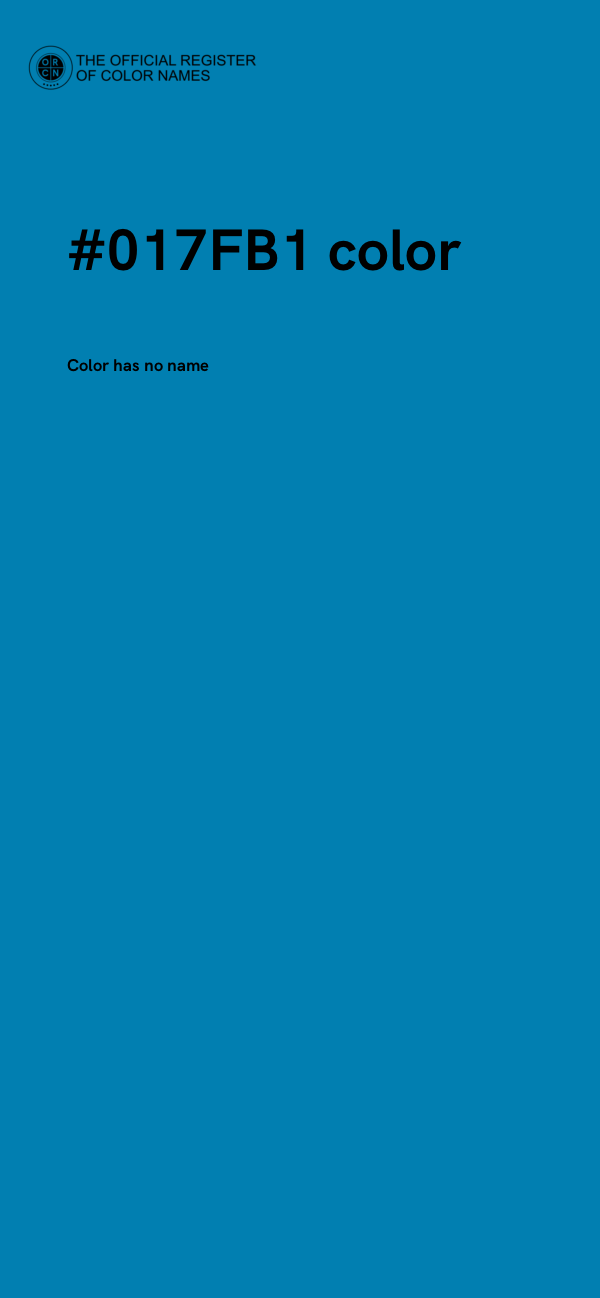 #017FB1 color image