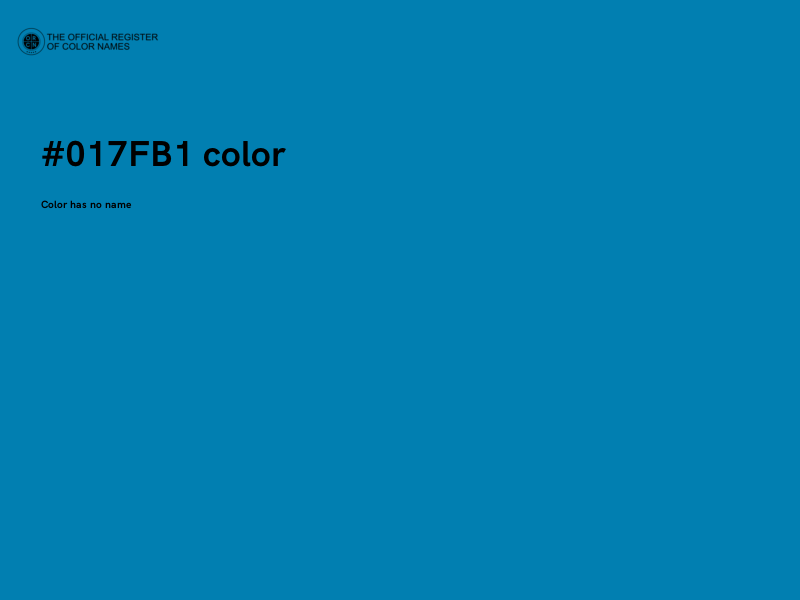 #017FB1 color image