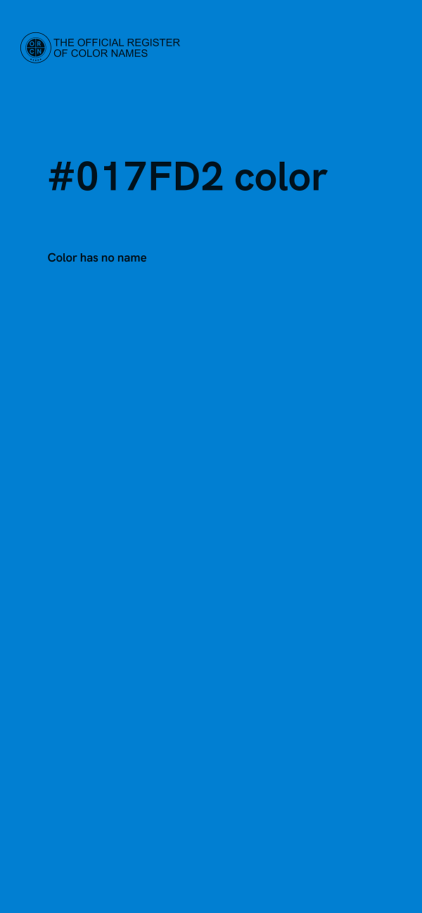 #017FD2 color image